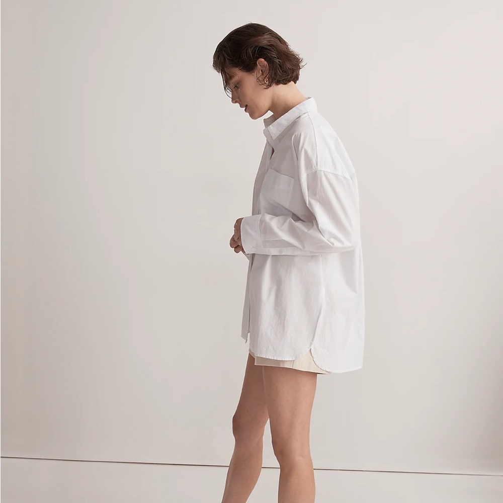 Madewell Signature Poplin Oversized Shirt